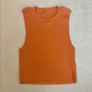 Light orange Aerie crop tank top